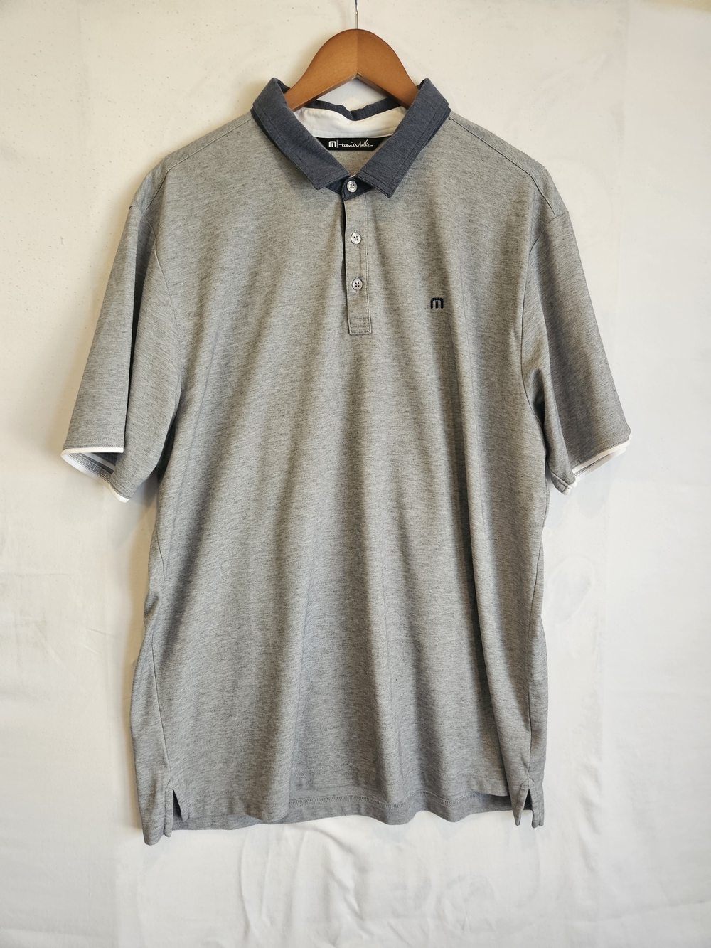 travisMathew Men's Gray Polo Shirt